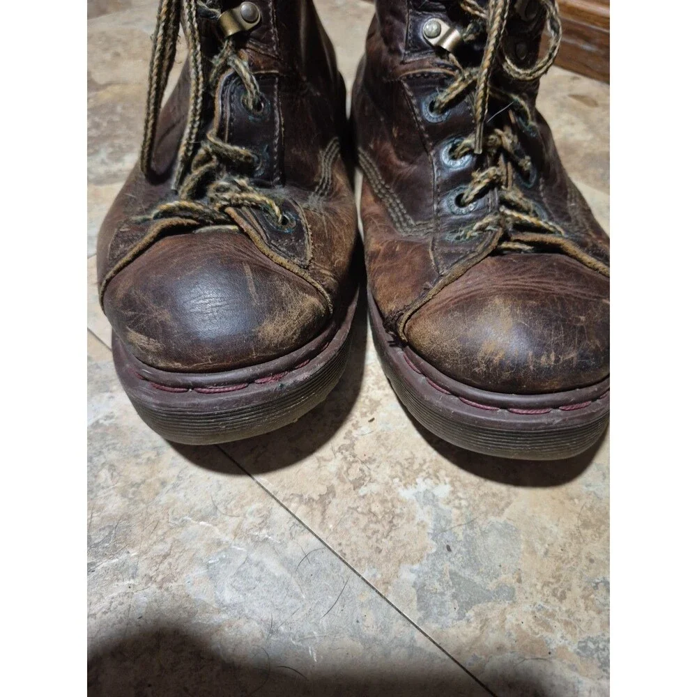 Vintage Dr. Martens Ankle Boots 8287 Brown Men's Size 10 Made in England